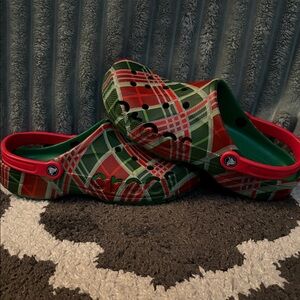 Men’s Plaid Christmas Crocs